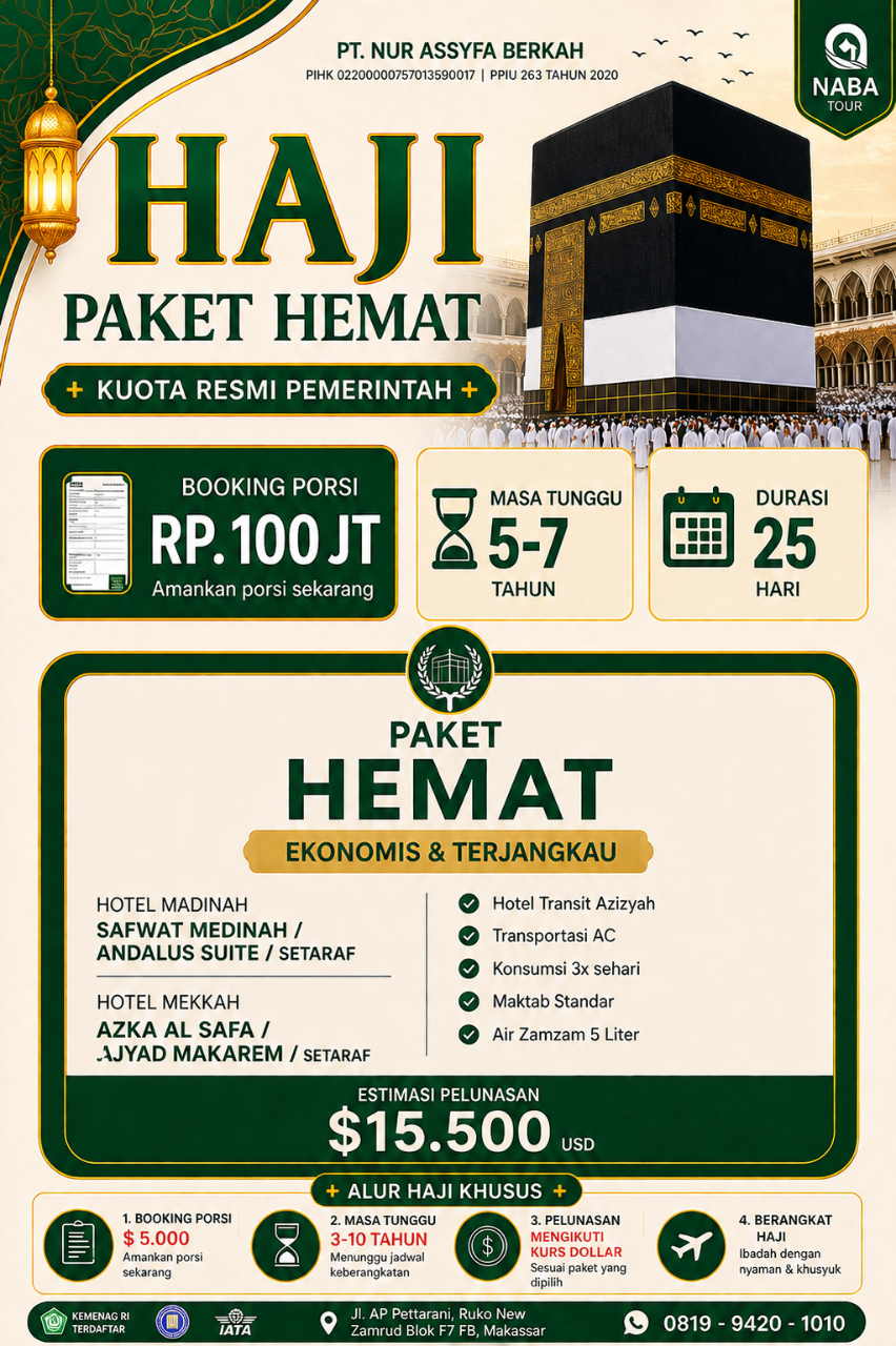 Ilustrasi paket Paket Haji Hemat